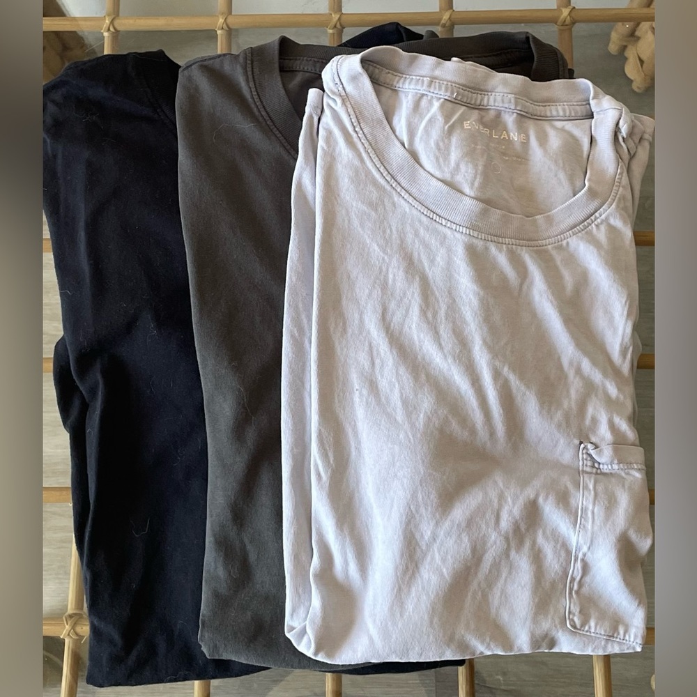 3 Large Everlane t-shirts